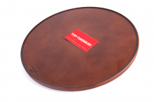 Круглый деревянный столик в подстаканник Лисян Л6, Л7, Л8, Л9 Цена за 1 шт. | Алюминий + дерево | Поворот на 360 | Легкая установка | Усиленная конструкция