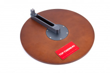 Круглый деревянный столик в подстаканник Лисян Л6, Л7, Л8, Л9 Цена за 1 шт. | Алюминий + дерево | Поворот на 360 | Легкая установка | Усиленная конструкция