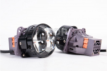 Светодиодные двухрежимные Bi-LED модули круглого типа — MTF Quadrix 3.0 дюйма (4 линзы в 1) Цена за 2 шт. / 12V / 58W — ближний / 80W — дальний / 6000К / 4700 lm