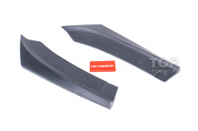 Боковые спойлеры Advance заднего бампера Киа Рио 4 2017+ Цена за комплект / ABS-пластик / Под окраску