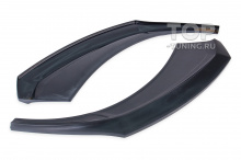 Трехсостовная юбка Advance 2 на передний бампер — Тюнинг Киа Церато 4 (2018-2021) Цена за 1 шт / АБС пластик / Простой монтаж / Под окраску или в цвет кузова (опция)