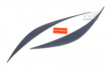 Реснички Advance 2 на фары Киа Рио 4 (2020+) АБС Пластик / Комплект 2 ШТ. / Под окраску или окрашеные