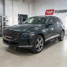 Выдвижные электроподножки для Генезис GV80 (2020+) с автоматическим приводом Комплект 2 шт. | Нагрузка до 200 кг | Производство Корея | Установка в штатные места