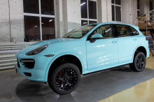 13809 Выдвижные пороги ступени RRS для Porsche Cayenne II (2014-2017)