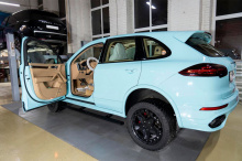 Выдвижные электроподножки для Порше Кайен II 2014–2017 Комплект 2 шт | Нагрузка до 200 кг | Производство Корея | Датчик Холла | Автоматический режим и управление со смартфона