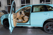 13809 Выдвижные пороги ступени RRS для Porsche Cayenne II (2014-2017)