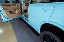 Выдвижные электроподножки для Порше Кайен II 2014–2017 Комплект 2 шт | Нагрузка до 200 кг | Производство Корея | Датчик Холла | Автоматический режим и управление со смартфона