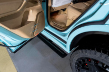 13809 Выдвижные пороги ступени RRS для Porsche Cayenne II (2014-2017)