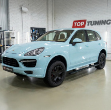 13809 Выдвижные пороги ступени RRS для Porsche Cayenne II (2014-2017)