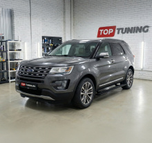 Автоматические электроподножки для Форд Эксплорер 5 поколения (2010–2019) Комплект 2 шт | Нагрузка до 200 кг | Производство Корея | Датчик Холла