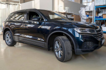 Выдвижные электроподножки для Фольксваген Туарег III поколения (2018–2023) Комплект 2 шт | Нагрузка до 200 кг | Производство Корея | Датчик Холла | Автоматический режим + управление через смартфон