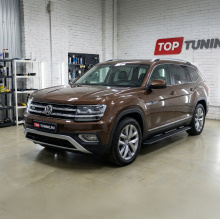 Выдвижные электроподножки для Фольксваген Терамонт (2017–2023) Комплект 2 шт | Нагрузка до 200 кг | Производство Корея | Датчик Холла | Автоматический режим + управление через смартфон