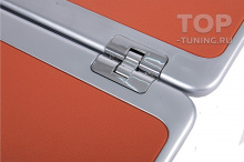 Раскладной столик с держателем напитков в подстаканник для Lixiang L6 / L7 / L8 / L9 Цена за 1 шт. | Усиленный металлический каркас | Кожаная отделка | Поворот 360° | Быстрая установка | Встроенный держатель напитков