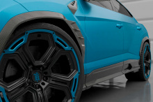 Аэродинамический обвес Ларгенда для Ламборгини Урус SE — Ларте Дизайн Окрашенный базальт или натуральный карбон | Премиум | Штатный монтаж