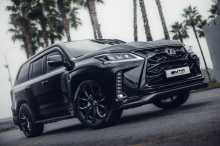 Аэродинамический обвес МТР Дизайн для Лексус ЛХ 450d / 570 (2015–2021, J201, рестайлинг 2) ABS-пластик | Штатная установка | Под окраску