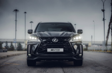 Аэродинамический обвес МТР Дизайн для Лексус ЛХ 450d / 570 (2015–2021, J201, рестайлинг 2) ABS-пластик | Штатная установка | Под окраску