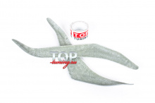 1461 Реснички передней оптики Jaos на Toyota Land Cruiser Prado 150