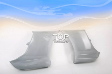 Тюнинг-накладки на задний бампер Хендай Тибурон Купе GK (Рестайлинг 2007-2009) Под окраску / Стеклопластик / Требуется подгонка