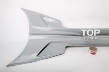 Накладки на пороги - Модель Tomato - Тюнинг Hyundai Tiburon Coupe.