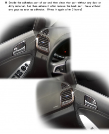 Тюнинг интерьера Хендай Солярис - Комплект накладок на элементы салона.