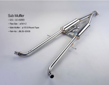 Двойная выхлопная система Инфинити G35 Седан 3,5L - Тюнинг JUN BL - Комплект.