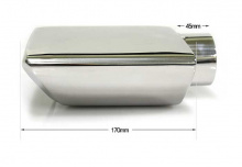 Насадка на глушитель, тюнинг выхлопа, стиль Лексус LS (Equus).