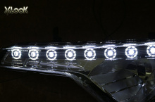 Светодиодные модули ходовых огней в передние фары - тюнинг X-Look на KIA Sportage 3.
