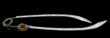 Тюнинг Киа Спортаж - бело-желтые светодиодные модули ресничек фар