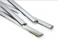 Стайлинг Киа Оптима - хромированные молдинги боковых юбок