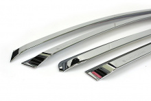 Тюнинг Киа Оптима - хромированные дефлекторы на боковые окна