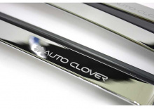 Тюнинг Киа Пиканто 2 - хромированные дефлекторы на боковые окна - комплект 4 шт. - от компании Auto Clover.