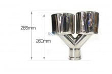 Двойная насадка на глушитель Puzzle - Тюнинг Hyundai New Santa Fe 2