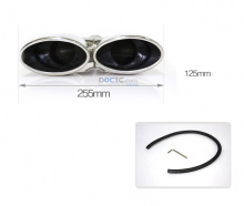 Двойная насадка на глушитель Puzzle - Тюнинг Hyundai New Santa Fe 2