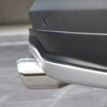 Двойная насадка IXION - вход 61 мм., полированная нержавеющая сталь