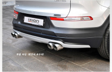 Двойная насадка IXION - вход 61 мм., полированная нержавеющая сталь - KIA SPORTAGE R