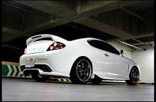 Диффузор-накладка на задний бампер - Обвес Zest - Тюнинг Хендэ Купе (Тибурон) Рестайлинг.