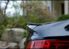 Лип-спойлер Solaris хетчбек - готовый вариант. Черный.