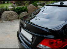 Лип-спойлер Solaris хетчбек - готовый вариант. Черный.