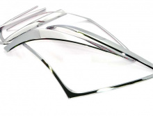 Стайлинг Киа Рио 3 седан - накладки на задние фонари хромированные - от компании Auto Clover.