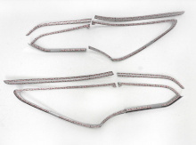 Хромированные реснички на задние фонари - Тюнинг Хендай Санта Фе 3 - ДМ. От производстеля Авто кловер.