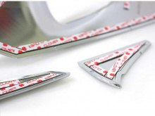 Стайлинг Киа Спортейдж 3 - хромированные накладки на крепления боковых зеркал заднего вида - от компании Auto Clover.