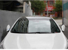 Стайлинг Хендай Соната 6 - накладки лобового стекла и рейлингов - комлпект из 6 штук - производитель Mobis.