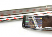 Стайлинг Хендай Соната 6 - накладки лобового стекла и рейлингов - комлпект из 6 штук - производитель Mobis.