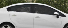 Стайлинг Киа Рио 3 седан - накладки хромированные на боковые окна - от компании Kyung Dong.