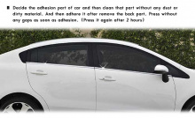 Стайлинг Киа Рио 3 седан - накладки хромированные на боковые окна - от компании Kyung Dong.