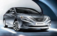 Стайлинг Хендай Соната 6 - накладки на дверные ручки хромированные - от производителя Auto Clover.