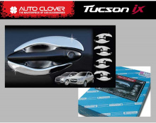 Стайлинг Hyundai ix35 - накладки на дверные ручки хромированные - от компании Auto Clover - комплект 3 штуки.