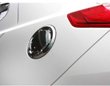 Стайлинг Киа Спортейдж 3 - накладка хромированная на крышку топливного бака - от компании Camily.