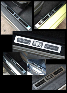 Тюнинг Киа Соренто - накладки на пороги хромированные со светодиодной подсветкой - от ателье ArtX.