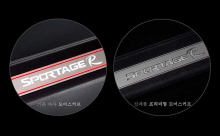 Тюнинг Киа Спортейдж - светодиодные накладки порогов салона.